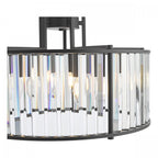 Kiran 5 Light Pendant In Satin Black Finish With Crystal Glass KIR0522