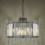Kiran 5 Light Pendant In Satin Black Finish With Crystal Glass KIR0522