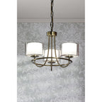 Southwell 3 Light Ceiling Chandelier In Antique Brass With Glass Shades LA3756605-Q