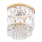 Rhosill Easy Fit Ceiling Light With Faceted Glass In Antique Brass Finish LA3756359-Q