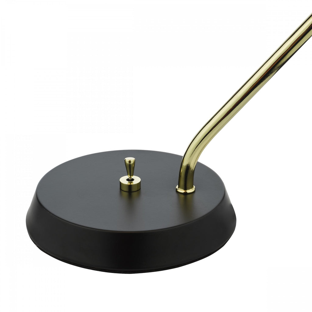 Erna Task Table Lamp In Polished Brass And Satin Black Finish ERN4122