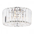 Fernhurst 3 Light Small Crystal Glass Flush Ceiling Light In Polished Chrome LA3756456-Q