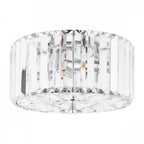 Fernhurst 3 Light Small Crystal Glass Flush Ceiling Light In Polished Chrome LA3756456-Q