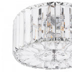 Fernhurst 3 Light Small Crystal Glass Flush Ceiling Light In Polished Chrome LA3756456-Q