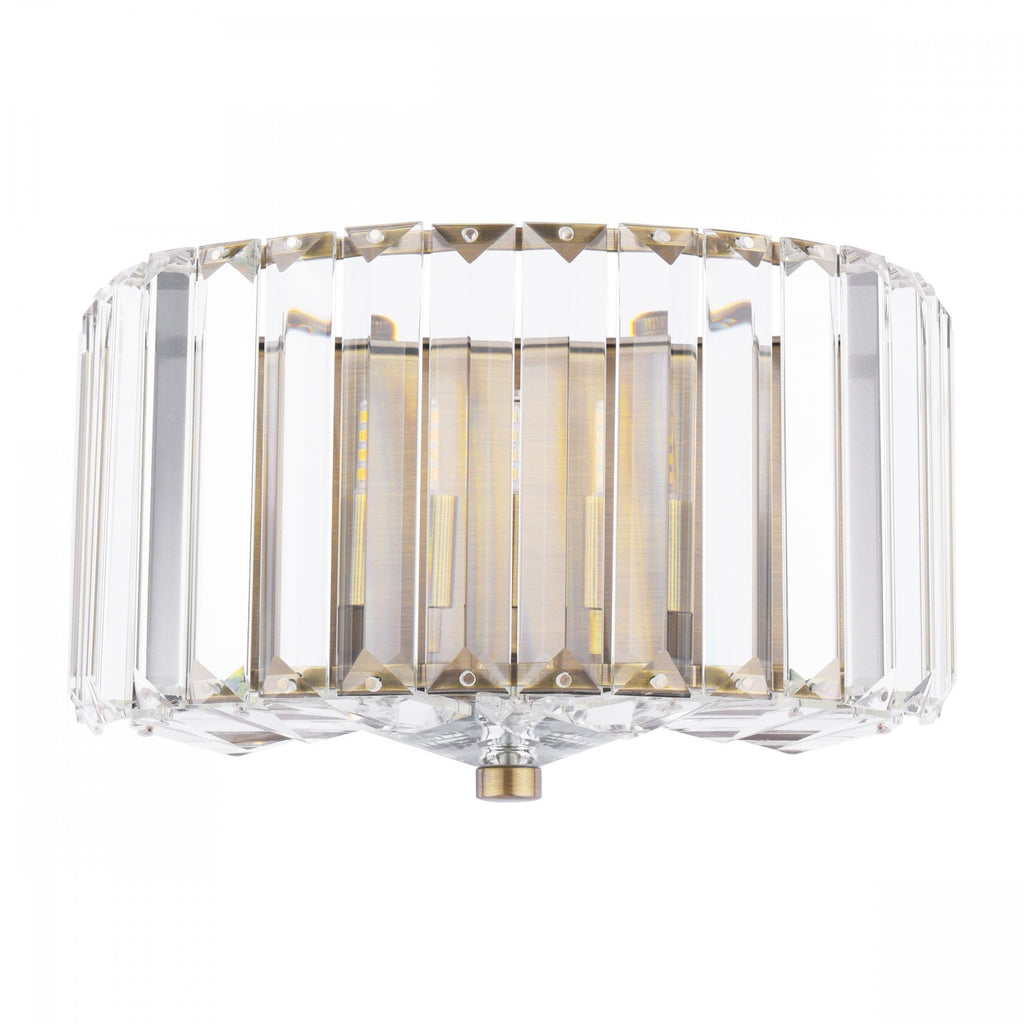 Fernhurst Wall Light In Antique Brass Finish And Crystal Glass LA3756454-Q