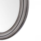 Tate Round Mirror In Distressed Grey Finish 60 cm LA3756496-Q