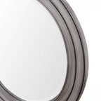 Tate Round Mirror In Distressed Grey Finish 60 cm LA3756496-Q