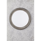 Tate Round Mirror In Distressed Grey Finish 60 cm LA3756496-Q