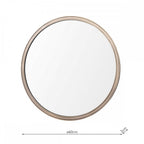 Harrington Round Mirror In Antique Brass Finish LA3756498-Q