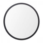 Harrington Round Mirror In Matt Black Finish LA3756497-Q