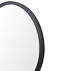 Harrington Round Mirror In Matt Black Finish LA3756497-Q