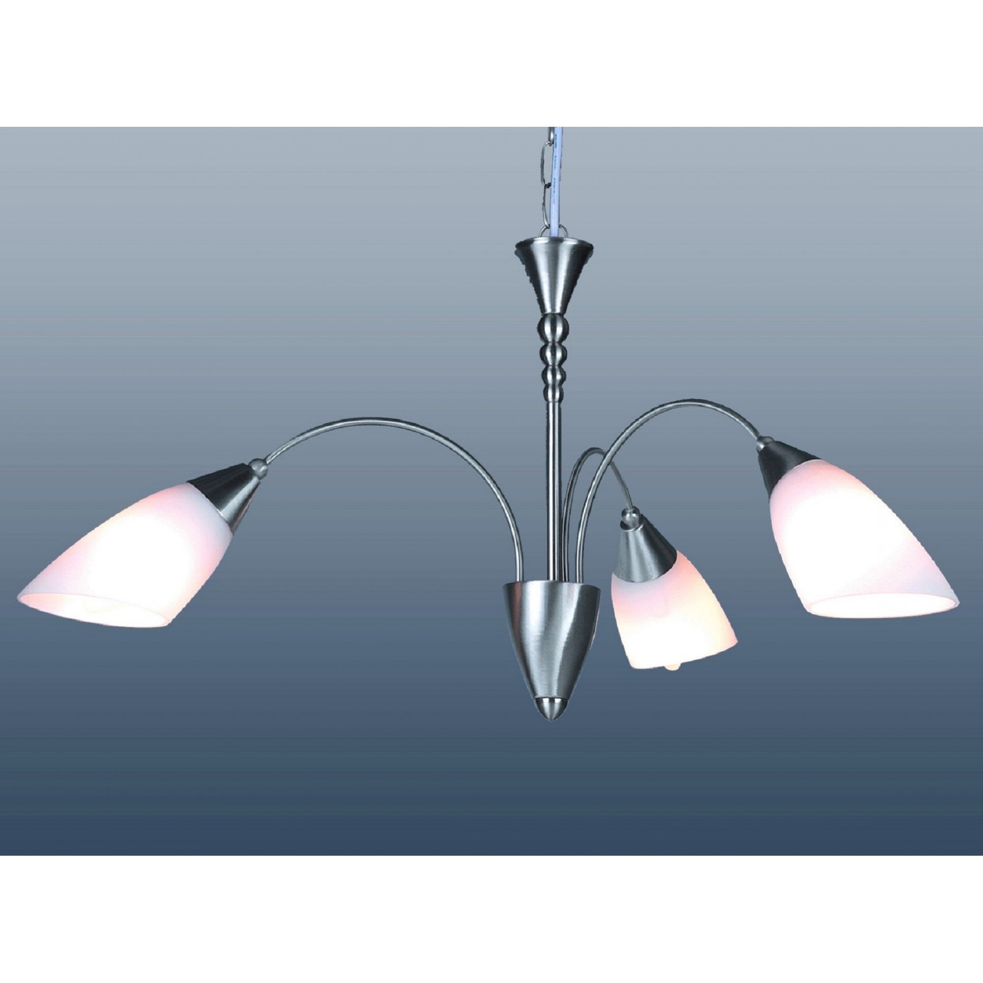 Contemporary Ceiling Pendant Light In Satin Chrome Finish THLC-1865