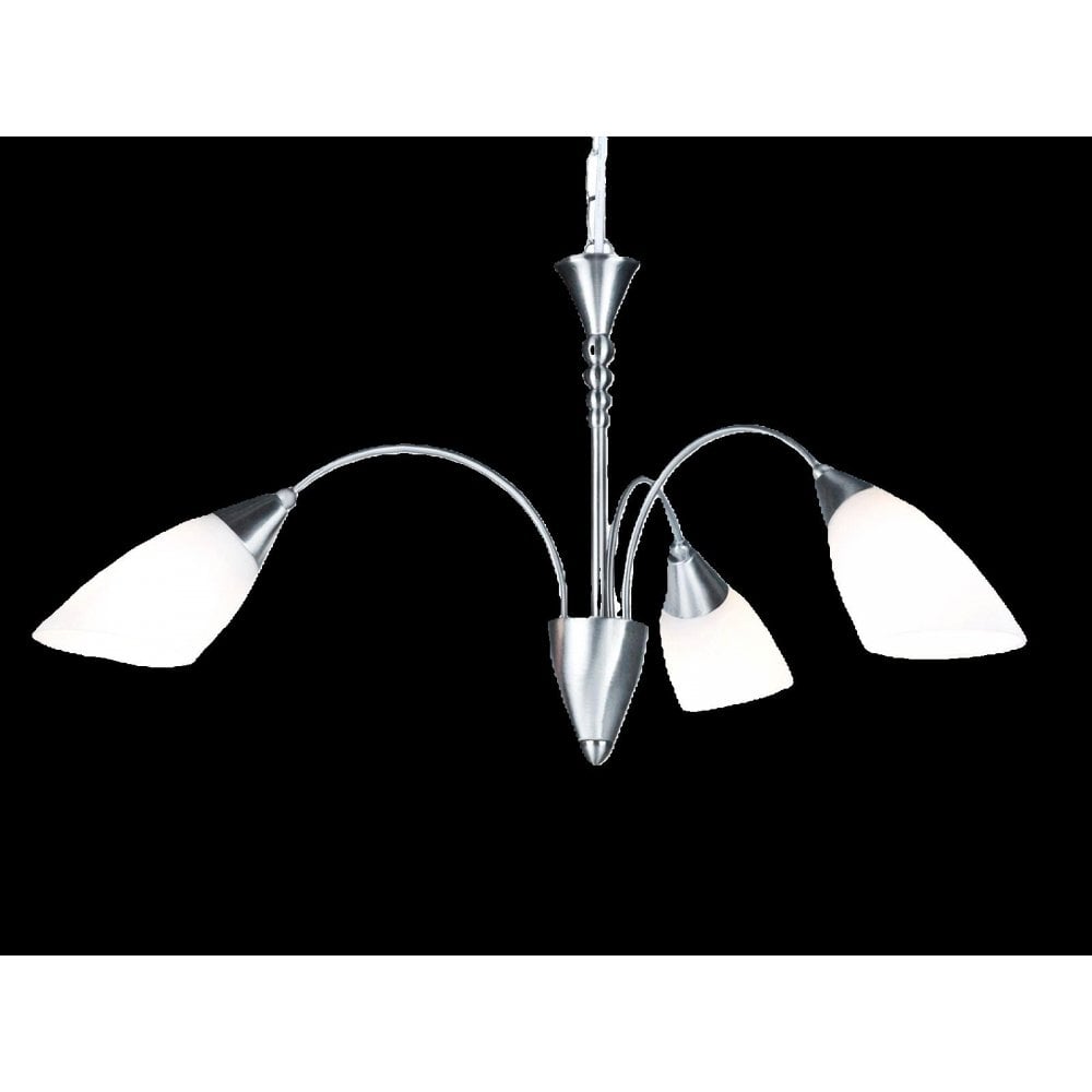 Contemporary Ceiling Pendant Light In Satin Chrome Finish THLC-1865