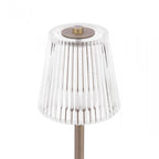 Callaghan Portable LED Table Lamp In Matt Antique Brass With Ribbed Glass LA3756514-Q
