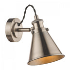 Rufus Single Wall Spotlight In Industrial Nickel Finish LA3756465-Q