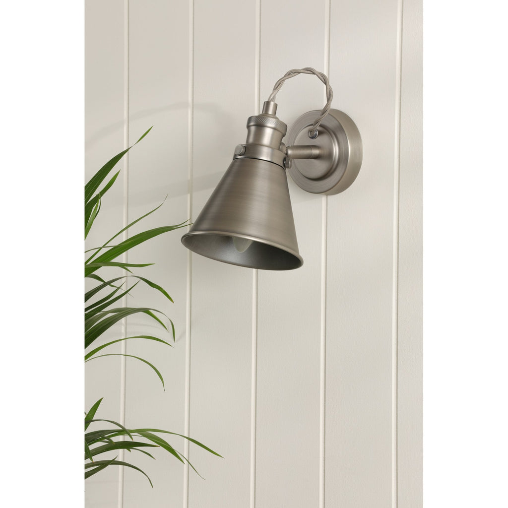 Rufus Single Wall Spotlight In Industrial Nickel Finish LA3756465-Q