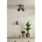 Rufus Single Wall Spotlight In Industrial Nickel Finish LA3756465-Q