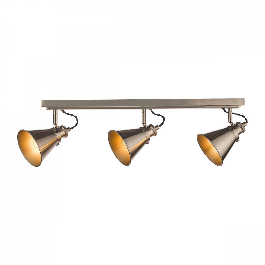 Rufus 3 Light Bar Ceiling Spotlight In Industrial Nickel Finish LA3756474-Q