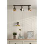 Rufus 3 Light Bar Ceiling Spotlight In Industrial Nickel Finish LA3756474-Q