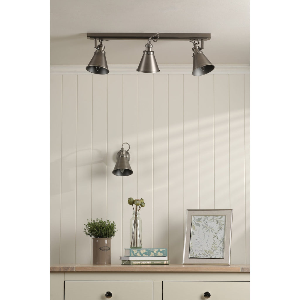 Rufus 3 Light Bar Ceiling Spotlight In Industrial Nickel Finish LA3756474-Q