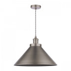 Rufus 1 Light Ceiling Pendant Light In Industrial Nickel Finish LA3756464-Q