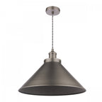 Rufus 1 Light Ceiling Pendant Light In Industrial Nickel Finish LA3756464-Q