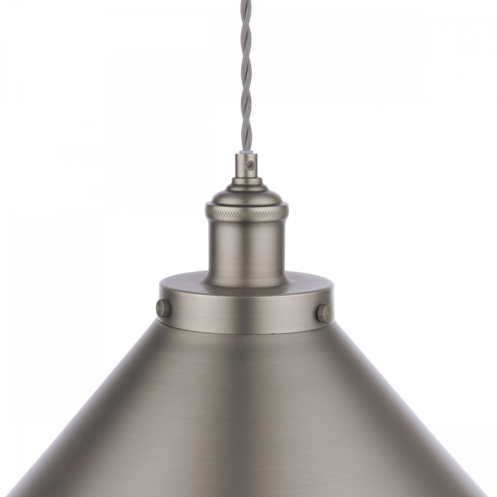 Rufus 1 Light Ceiling Pendant Light In Industrial Nickel Finish LA3756464-Q