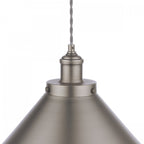 Rufus 1 Light Ceiling Pendant Light In Industrial Nickel Finish LA3756464-Q
