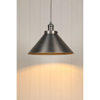 Rufus 1 Light Ceiling Pendant Light In Industrial Nickel Finish LA3756464-Q