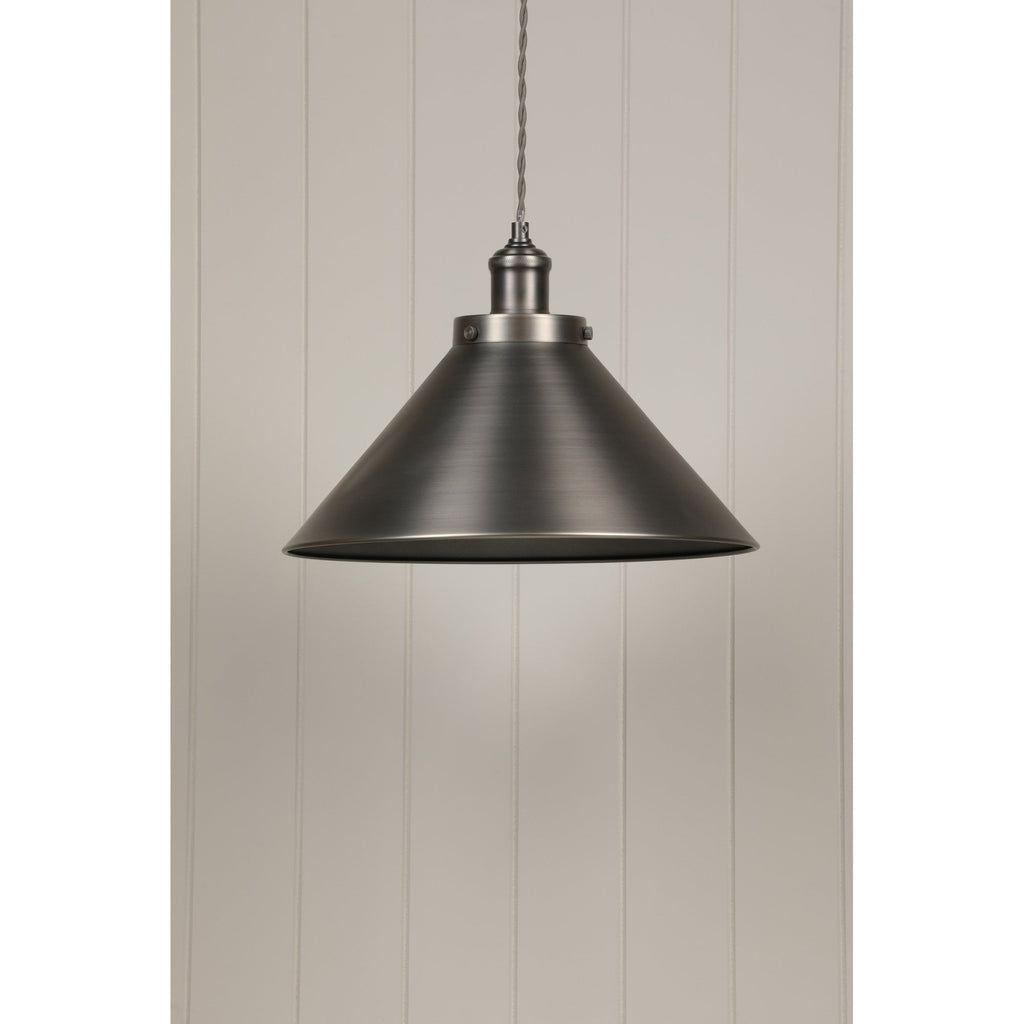 Rufus 1 Light Ceiling Pendant Light In Industrial Nickel Finish LA3756464-Q