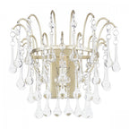 Willow Wall Light In Satin Champagne Finish With Crystal Droplets LA3756470-Q