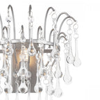 Willow Wall Light In Satin Pewter Finish With Crystal Droplets LA3756475-Q