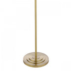 Marlowe Floor Lamp In Antique Brass Finish With Ivory Cotton Shade LA3756461-Q