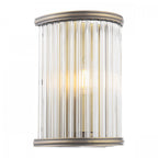 Sutton Single Wall Light In Matt Antique Finish And Ribbed Glass LA3756504-Q