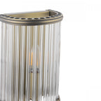 Sutton Single Wall Light In Matt Antique Finish And Ribbed Glass LA3756504-Q