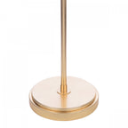 Halton Floor Lamp In Distressed Gold Leaf With Cream Cotton Shade LA3756508-Q