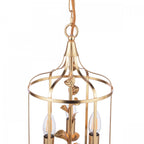 Halton 3 Light Ceiling Pendant Light In Distressed Gold Leaf LA3756509-Q