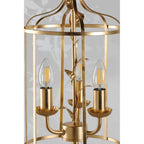 Halton 3 Light Ceiling Pendant Light In Distressed Gold Leaf LA3756509-Q