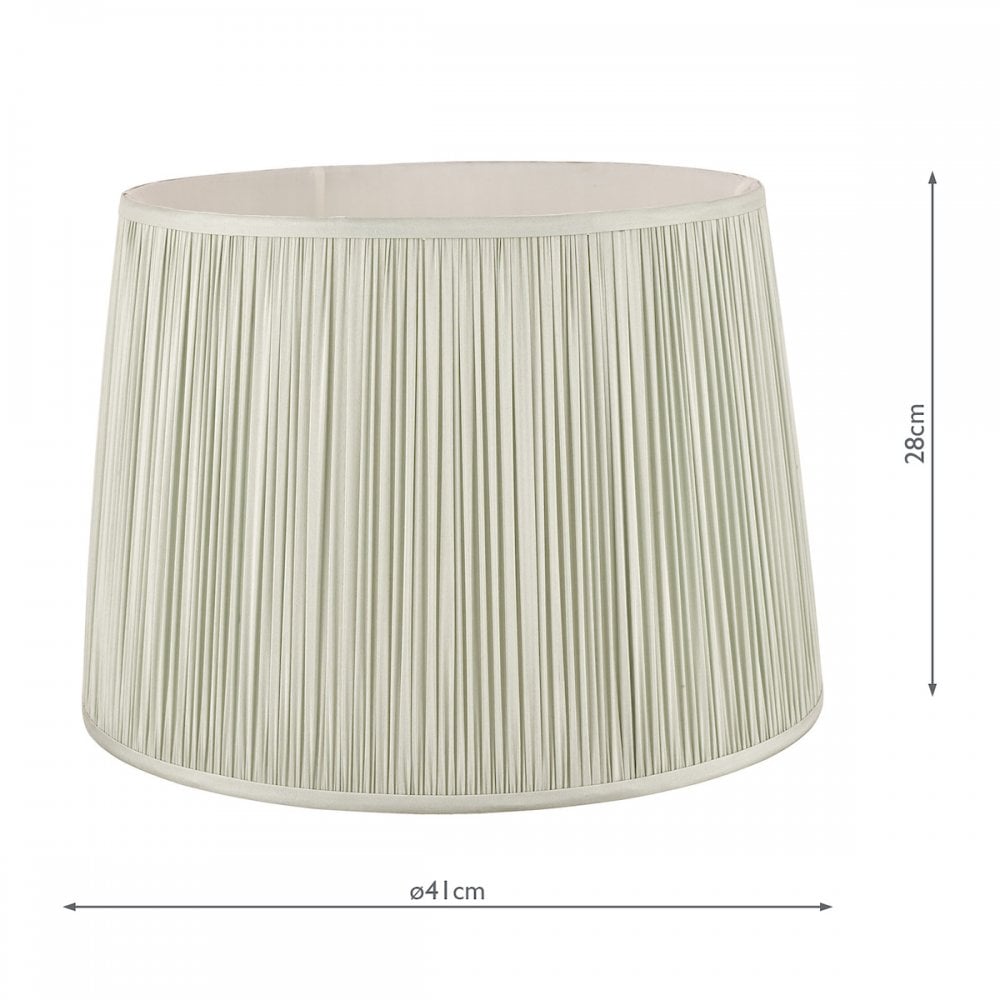 Hemsley Silk Shade In Sage Finish 40.5cm/16 inch LA3756088-Q