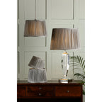 Hemsley Silk Shade In Grey Finish 40.5cm/16 inch LA3756104-Q