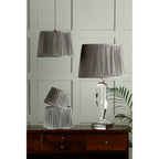 Hemsley Silk Shade In Grey Finish 40.5cm/16 inch LA3756104-Q