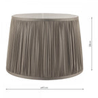 Hemsley Silk Shade In Grey Finish 40.5cm/16 inch LA3756104-Q