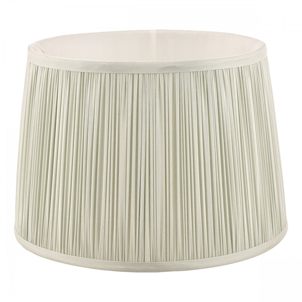 Hemsley Silk Shade In Sage Green Finish 25.5cm/10 inch LA3756117-Q