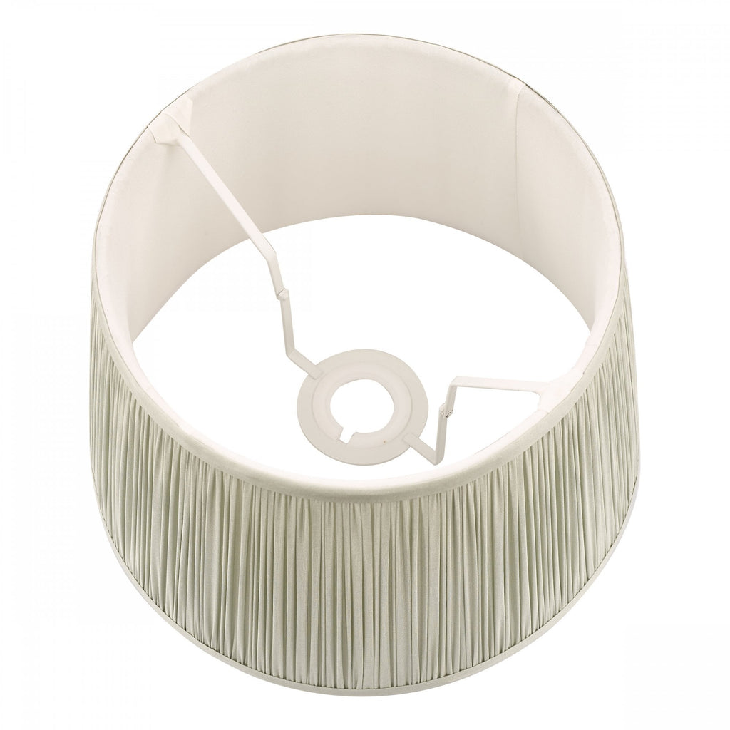 Hemsley Silk Shade In Sage Green Finish 25.5cm/10 inch LA3756117-Q