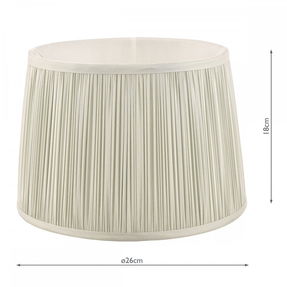 Hemsley Silk Shade In Sage Green Finish 25.5cm/10 inch LA3756117-Q