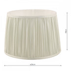 Hemsley Silk Shade In Sage Green Finish 25.5cm/10 inch LA3756117-Q