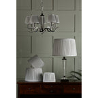 Hemsley Silk Shade In Silver Finish 14cm/5 inch LA3756100-Q