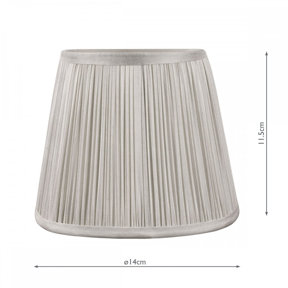 Hemsley Silk Shade In Silver Finish 14cm/5 inch LA3756100-Q