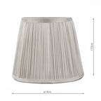 Hemsley Silk Shade In Silver Finish 14cm/5 inch LA3756100-Q