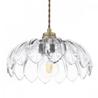 Bexwell Ceiling Pendant Light In Matt Antique Brass With Glass Shade LA3756518-Q